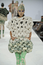 Chunky Knit Constructions - sculptural knitwear design; 3D fashion // Sarah Benning