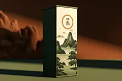 设计包装茶叶罐装包装样机模型