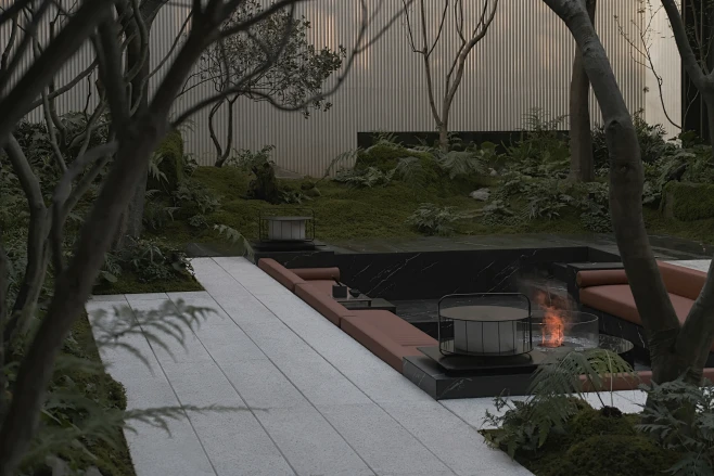 “小“庭院里的“大” 自然，金茂西安璞逸曲江示范区 / MIND STUDIO迈德景观 – mooool木藕设计网-花瓣网