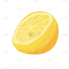 端午节主题素材插画贴纸-柠檬