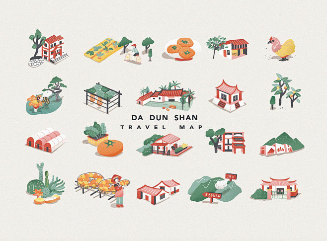 map illustration 導覽地...