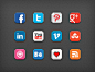 8bit Social Icons