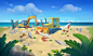 Illustration for game project Fishdom [Playrix]