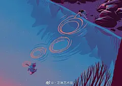 Robert Frank Hunter是一位居于伦敦的插画家，在印刷品和动画领域都进行着创作，并且还在不断拓展插画的应用范围，他的合作媒体不仅包括《纽约时报》《卫报》等杂志，还为一些音乐人的专辑、诗人的诗集创作插画册子，作品中充满了故事性和趣味性。#遇见艺术##艺术#插画超话 ​​​​