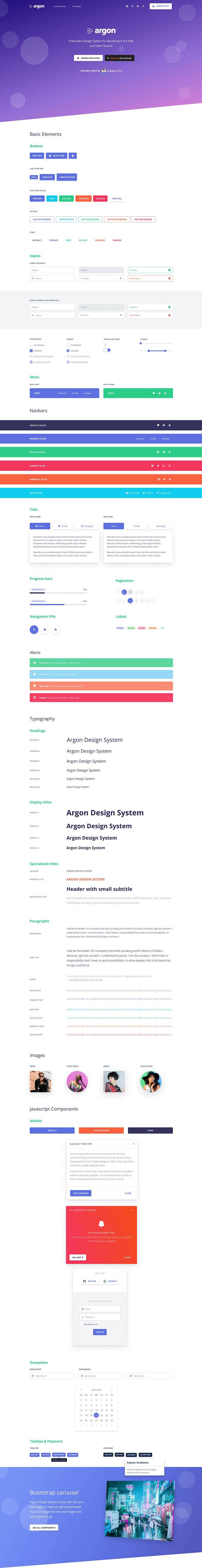 Argon Design System ...