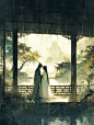 “但盼风雨来，能留君在此”