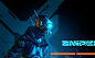 contract Cyberpunk kiler killy lights neon robots scrawl warrior