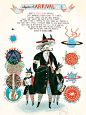Solitude in A Graphic Cosmogony : Series of illustration telling creation of universe over 7 pages.This project was published as a part of a comic anthology book ≪A GRAPHIC COSMOGONY≫ by Nobrow press in UK.'In the Beginning, there was solitude....The cosm