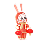 千库网_兔年3D立体C4D卡通可爱红色新年兔子手提灯笼_元素编号13462847