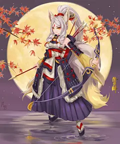 阴阳师手游 白狼 同人图 插画 壁纸 | 白狼 | 半次元-第一中文COS绘画小说社区
