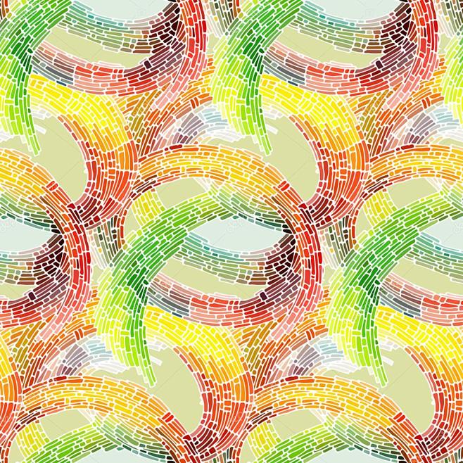 抽象的无缝模式。矢量插画