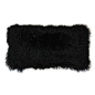 Pillow Decor - Pillow Decor - Mongolian Sheepskin Black Rectangular Pillow - Pure and elegant, our 12x24 Black Mongolian Sheepskin pillow is unquestionably luxurious. This soft and inviting throw pillow adds a natural, simple and charming pleasure to any 