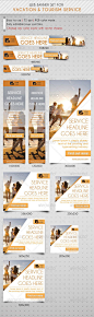 Travel & Vacation Web Banner Ads - Banners & Ads Web Elements