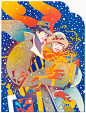 包装,人,着装得体,礼物,盒子_528841083_Happy couple carrying christmas present shopping_创意图片_Getty Images China
