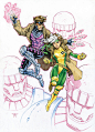 Rogue and Gambit Color Commission by RandyGreen