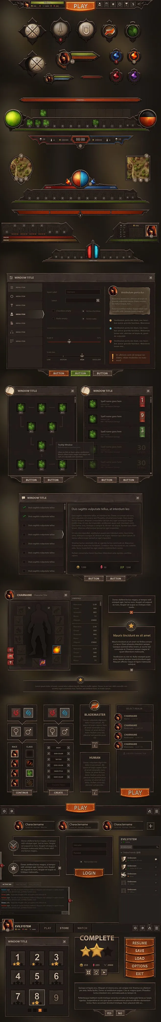 GUI套件 |GAMEUI- 游戏设计圈聚集地 | 游戏UI | 游戏界面 | 游戏图标 | 游戏网站 | 游戏群 | 游戏设计-花瓣网