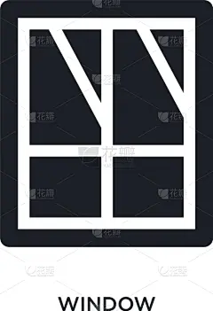 分离着色,窗户,黑色,图标,极简构图,白色,创造力,建筑外部,房屋,设计