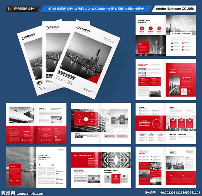 红色画册 科技画册 软件画册 IT画册 ...