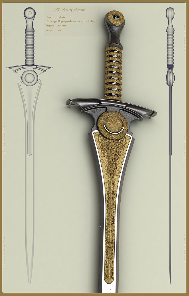 冷兵器 刀剑匕首 武器概念设计