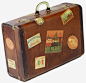 复古古典行李箱免抠素材 png素材