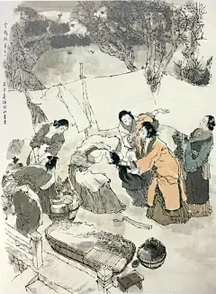 戴敦邦绘 《金瓶梅》全本中的40幅。