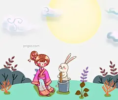 中秋节玉兔捣药卡通手绘插画图片大小3000x2540px 图片尺寸2.17 MB 来自PNG搜索网 pngss.com 免费免扣png素材下载！八月十五#卡通手绘#女孩赏月#赏月#手绘插画#团圆#玉兔捣药#圆月#月兔#中秋佳节#中秋节#