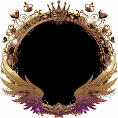 金色金属边框素材图AI图