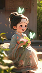 分享 AI绘画 吾家有女初长成 - 哔哩哔哩