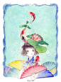 夏小鲟的清新治愈的画
