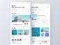 Travel App layout card design teavel blue clean ui app