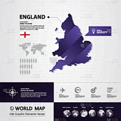 英格兰,白色,图像,矢量,分离着色,亚洲,欧洲,非洲,大洋洲