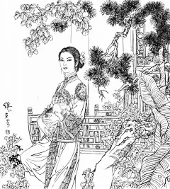 著名国画家、连环画家——项维仁和他的工笔重彩仕女画