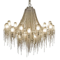 beaded chandelier with beaded lampshades // PATRIZIA GARGANTI