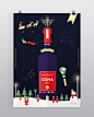 COMA Wine party poster - Merry christmas happy new year on Behance