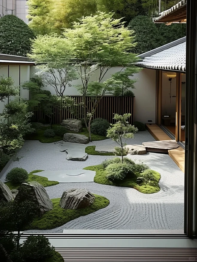 禅意庭院-花瓣网