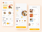 Food app design minimal icon ux ui app food app ui food uiux food deli