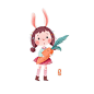 侄女叫我给她画一个兔女孩。#illustrationforkids #illustrations #illustration #illustrationforchildren #illustrationartists #illustrator #childrensbooks #children_illustration #childrenillustrator #kidillustration #kidbooks #lovelygirls #儿童插画