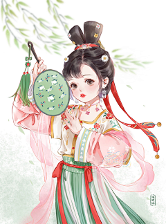 暖暖玉生香采集到古风平涂女