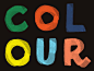 Colour brush color type lettering colour