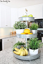 Love This Three Tiered Stand! - A stylish and convenient way to have fresh herbs, fruits and veggies all in one place!: 