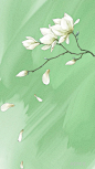 
绿色古风壁纸