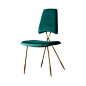 卡步特北欧椅子网红家具创意餐椅铁艺现代简约休闲个性懒人家用椅