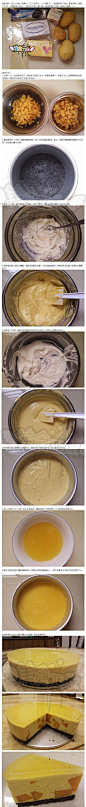 DIY芒果冻芝士蛋糕