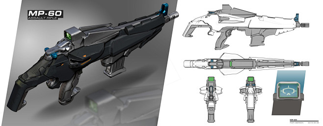 Sci-fi shooter weapo...