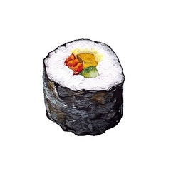 叮叮叮呀采集到插画-食物