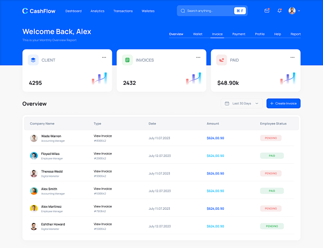 Cashflow Web-App Des...