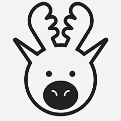 驯鹿野生动物雪橇图标_88ICON https://88icon.com 驯鹿 野生动物 雪橇 鲁道夫 动物 圣诞节 鹿角 动物园