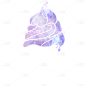 手绘-梦幻元素装饰贴纸-冰淇淋
