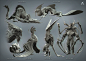 ZBrush Live Stream Sketch Dump , Ashley A. Adams : Finally got around to rendering out half of the sculpts I've done during the Pixologic streams! 
Each of these was done during a single stream session. All just for funs, top-of-the-head sculpts to get lo