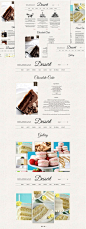 经典风格网站模板 Dessert Retro psd files website  